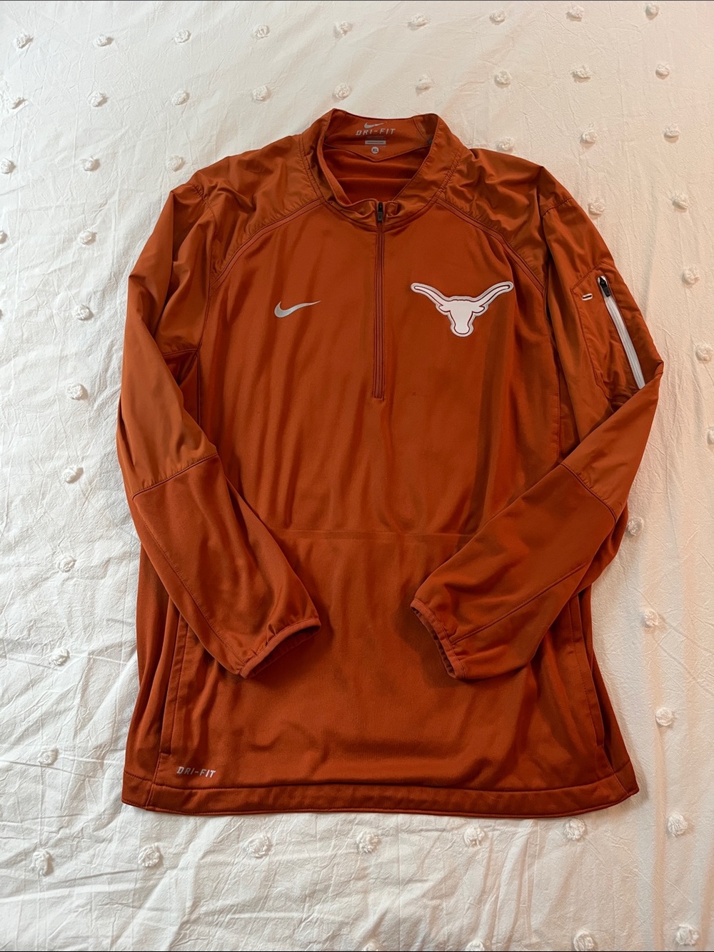 Nike Orange Texas Longhorns Dri-FIT Quarter-Zip Pullover